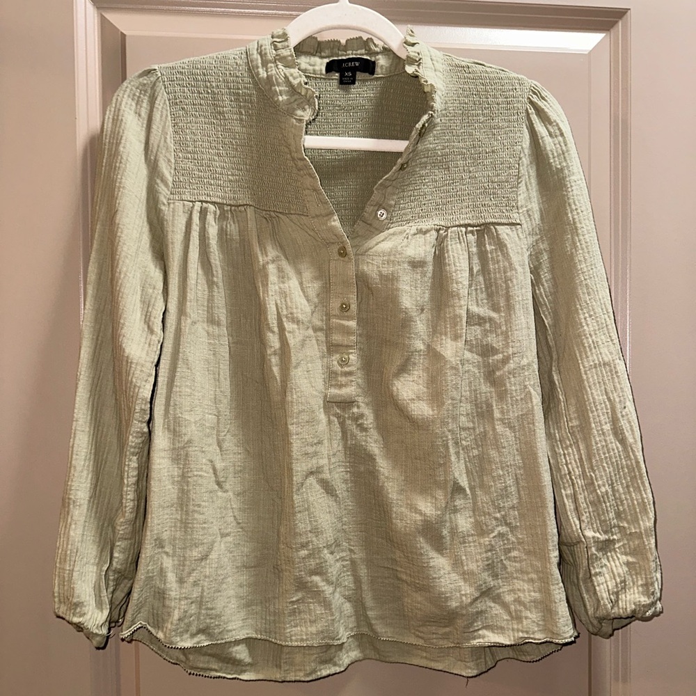 Sage Green Boho Top